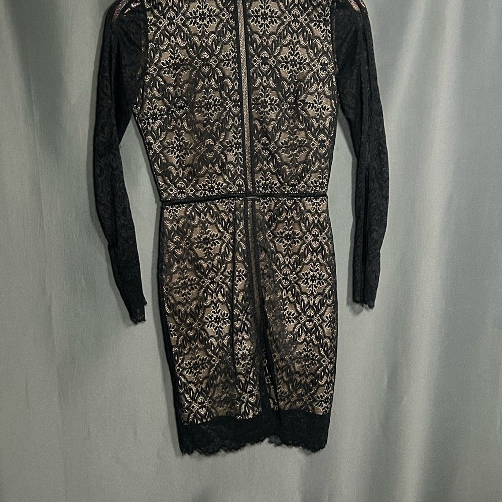 Wilfred Black Lace Long Sleeve Dress